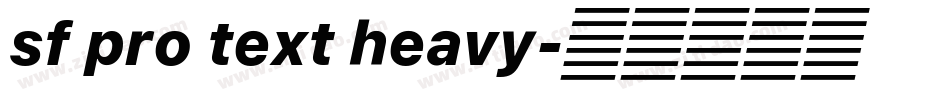 sf pro text heavy字体转换